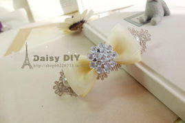以花為名，以蝶為飾 探秘Daisy手工韓版甜美發(fā)飾品的清新魅力